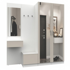 Набор мебели для прихожей "Марсель-109" МР 01-109 В2160 Ш2000 Г420 (ЛД.. Набор мебели для прихожей "Марсель-109" МР 01-109 В2160 Ш2000 Г420 (ЛД..